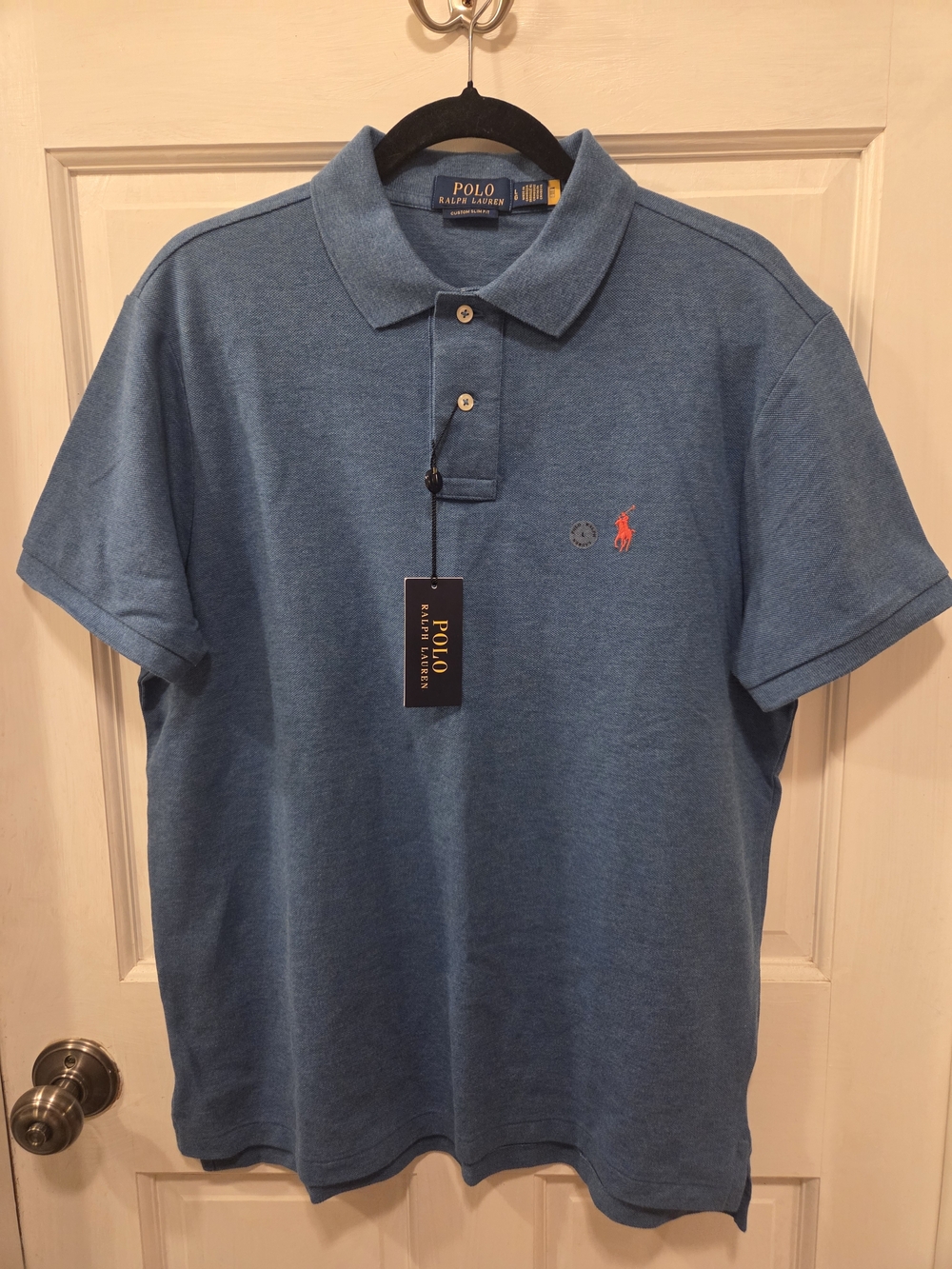 Polo Ralph Lauren NWT Mens Custom Slim Fit Polo Size Large